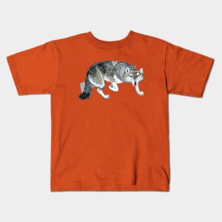 Ezo Wolf Hattai Kids T-Shirt